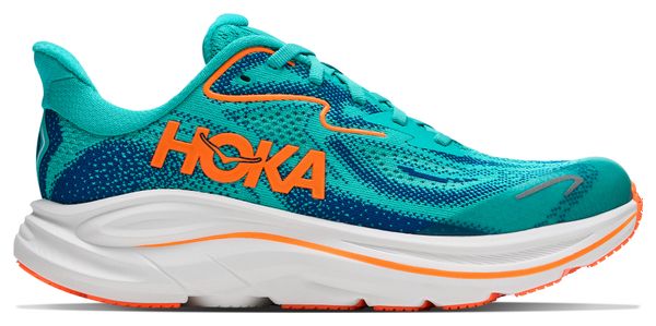 Scarpe da corsa Hoka Clifton 10 blu/arancione per bambini