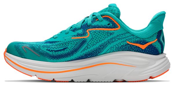Scarpe da corsa Hoka Clifton 10 blu/arancione per bambini