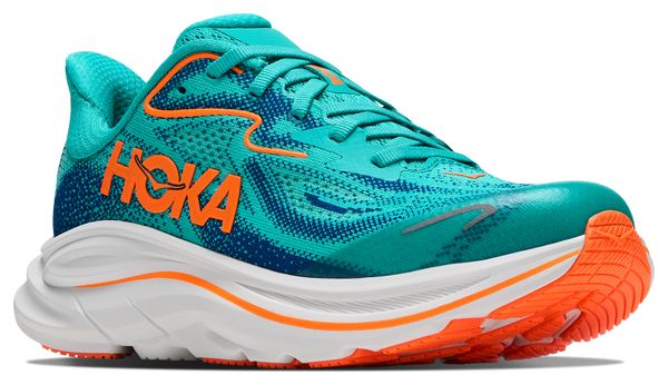 Scarpe da corsa Hoka Clifton 10 blu/arancione per bambini