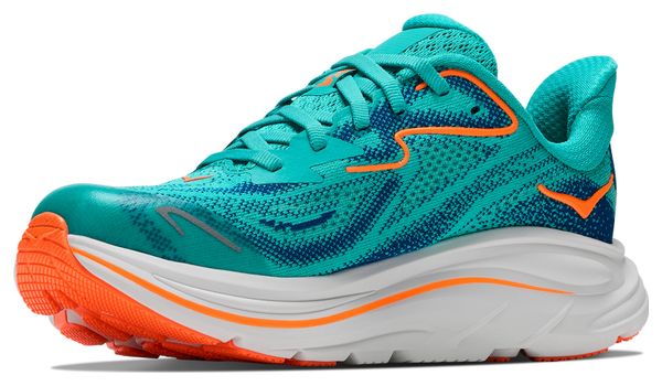 Scarpe da corsa Hoka Clifton 10 blu/arancione per bambini