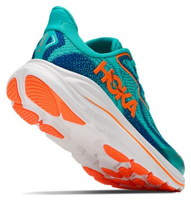Scarpe da corsa Hoka Clifton 10 blu/arancione per bambini