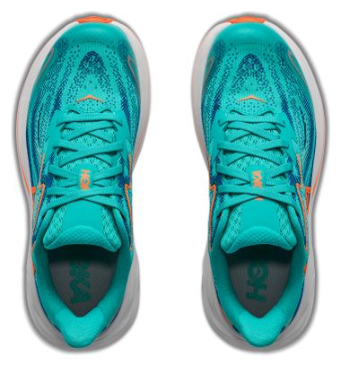 Scarpe da corsa Hoka Clifton 10 blu/arancione per bambini