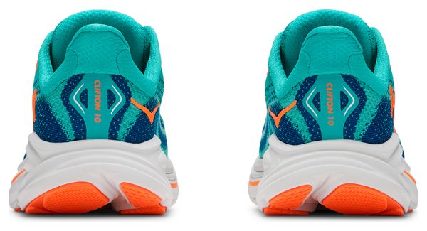 Scarpe da corsa Hoka Clifton 10 blu/arancione per bambini