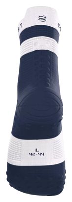 Compressport Pro Racing V4.0 Run High Socks, Blue/White