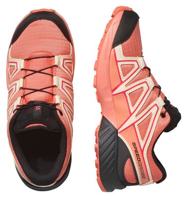 Salomon Speedcross Waterproof Pink Kinder Trailschoenen