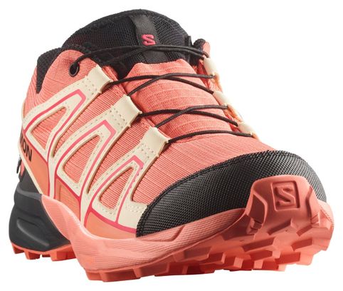 Salomon Speedcross Waterproof Pink Kinder Trailschoenen