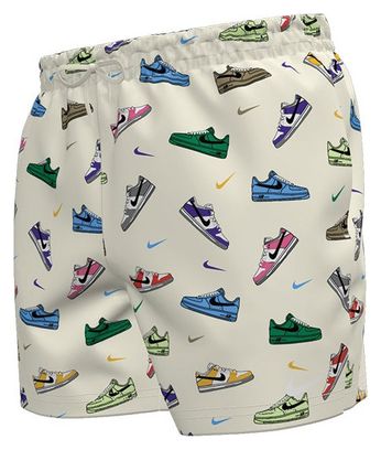 Pantaloncini Nike Swim Breaker beige/multicolore da uomo