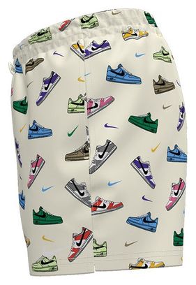 Pantaloncini Nike Swim Breaker beige/multicolore da uomo