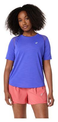Camiseta de manga corta Asics Road violeta para mujer