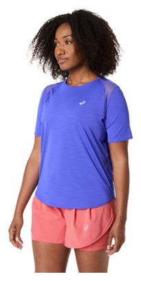 Camiseta de manga corta Asics Road violeta para mujer
