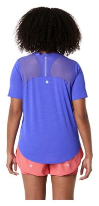 Camiseta de manga corta Asics Road violeta para mujer