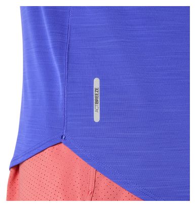 Camiseta de manga corta Asics Road violeta para mujer