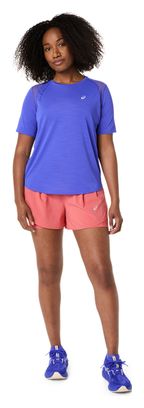 Camiseta de manga corta Asics Road violeta para mujer
