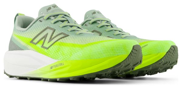 Chaussures Trail New Balance FuelCell SuperComp Trail v2 Vert/Jaune Femme