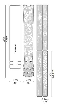 Dyedbro Frame Fluor Frame Schutzfolie Weiß