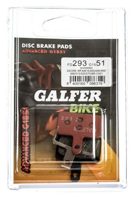 GALFER SHIMANO DEORE / TEKTRO Metallic ADVANCED G1851 Brake Pads