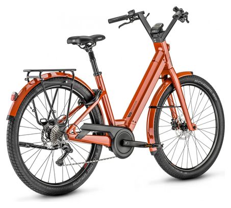 Vélo de Ville Électrique Moustache Lundi 27.1 Shimano Deore 10V 400 Wh 27.5'' Orange Terracotta