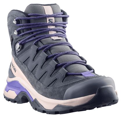 Salomon Quest Echo GTX Hiking Shoes, Gray/Pink/Purple, Women's