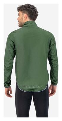 Veste Velo Pluie Vent Rogelli Essential - Homme - Vert militaire