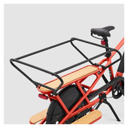 Btwin R500E Microshift Longtail Elektrische Bakfiets 8V 26/20'' 672 Wh Rood