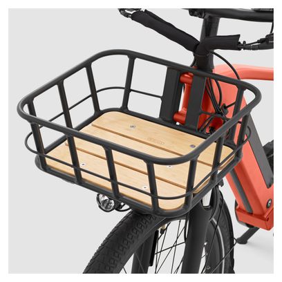 Btwin R500E Microshift Longtail Elektrische Bakfiets 8V 26/20'' 672 Wh Rood