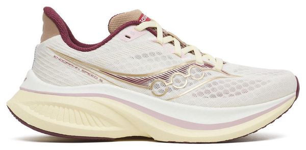 Saucony Endorphin Speed 5 hardloopschoenen, wit/bruin, dames