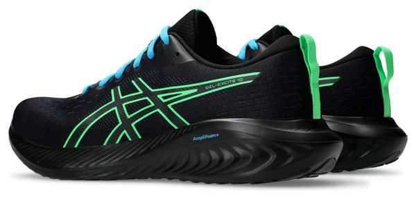 Chaussures Running Asics Gel-Excite 10 Noir/Bleu/Vert Homme