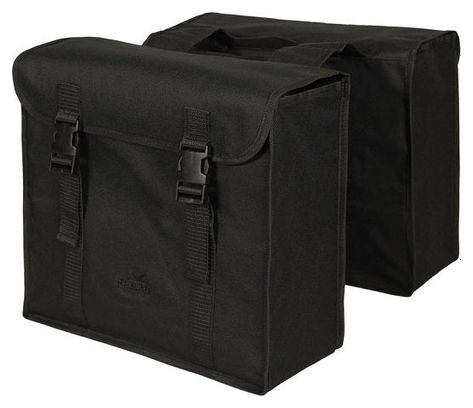 Greenlands Sac double noir-noir. dimensions 37x34x14cm.capacité totale 40L