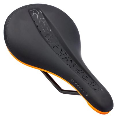 Peaty's Monarch CrMo Saddle, Black/Orange