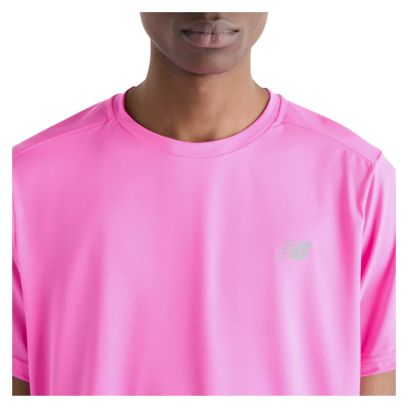 New Balance Sport Essential Kurzarm-Shirt für Herren, rosa