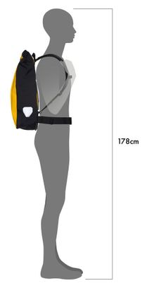 Borsa messenger Ortlieb 39L giallo sole nero