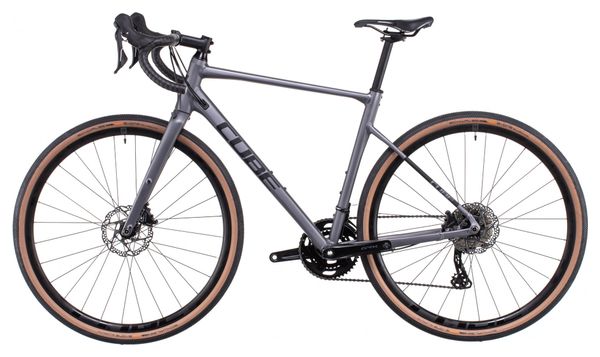 Cube Nuroad Race Gravelbike Shimano GRX 11F 700 mm Grau Schwarz 2022