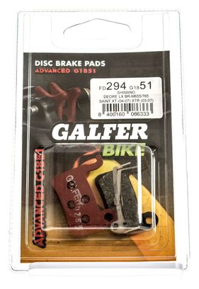 GALFER SHIMANO DEORE / XT / LX / SAINT / XTR Metallic ADVANCED G1851 Brake Pads
