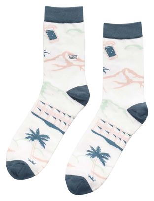 Vans Classic Print 3/4 Crew Socks Bianco