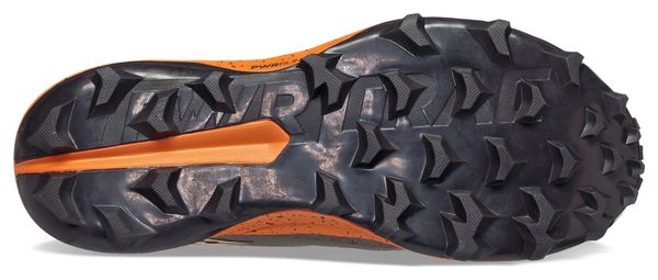 Saucony Peregrine 13 ST Trail Shoes Gray Orange