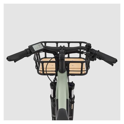 Btwin R500E Microshift Longtail Elektrische Bakfiets 8V 26/20'' 672 Wh Groen