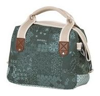 Basil Bohème City Bag - Green Hand  Bag et guidon - 8L - Eau -Pellite - Impression bohème tendance