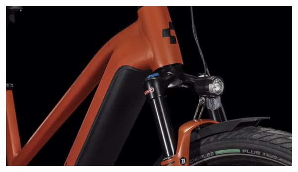 Cube Kathmandu Hybrid EXC 750 Trapeze Electric City Bike Shimano Deore 12S  750 Wh 700 mm Red | Alltricks.com