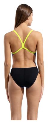 Arena Team Dos Challenge Solid Blue/Black/Green Women's Swimsuit