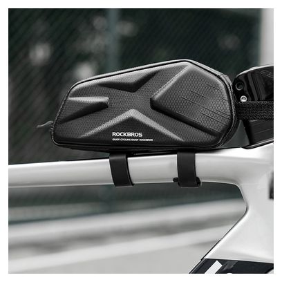 Rockbros Sac de vélo rigide pour cadre  tube supérieur  1.4L - Noir