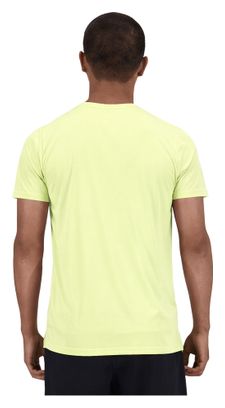 Camiseta de manga corta New Balance Sport Essential amarilla para hombre