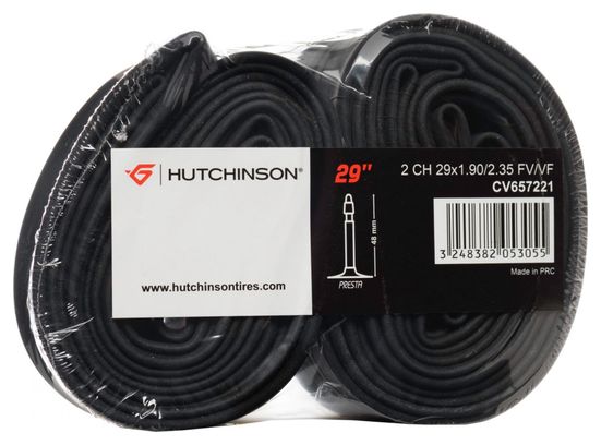 Hutchinson Chambres à air Butyl 29x1.90-2.35'' Presta Lot de 2 Chambres