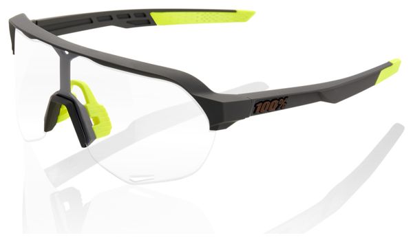 Gafas 100% S2 Soft Tact Lentes fotocromáticas negras / amarillas / transparentes