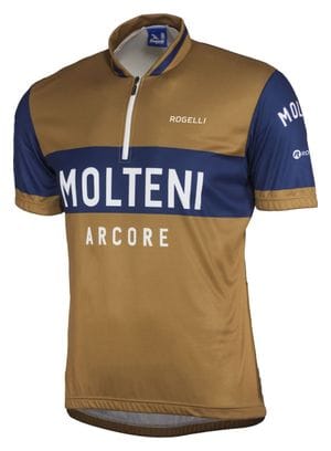 Maillot Manches Courtes Velo Rogelli Molteni - Homme - Marron