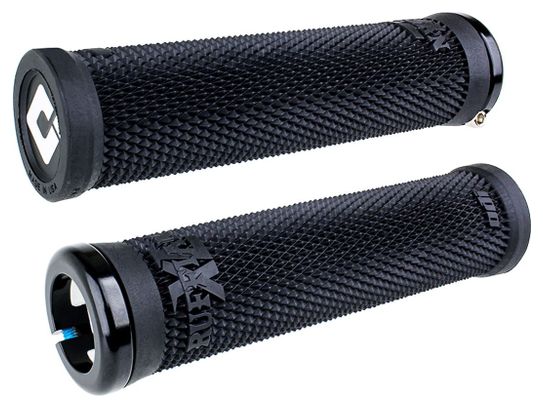 Coppia di manopole Odi Ruffian XL V2.1 135 mm Nero / Bianco