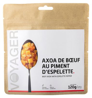 Repas Lyophilisé Voyager Axoa de Bœuf au Piment d'Espelette 120g