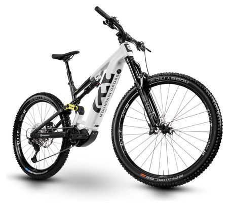 Husqvarna Mountain Cross MC3 Shimano Deore 12V 630 Wh 29/27,5'' Blanca 2023 Bicicleta de montaña eléctrica con suspensión integral