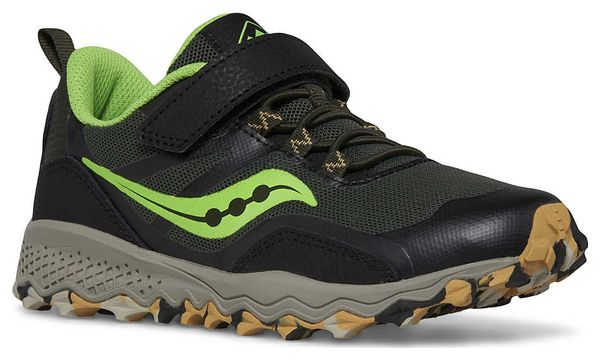Chaussures de Trail Running Enfant Saucony Peregrine 12 Shield A/C Noir Vert