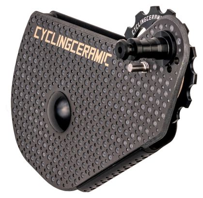 CyclingCeramic Oversized Aero Cage 14/19T Derailleur Pulley Cage für Shimano Ultegra (R8150) / Dura-Ace (R9250) 12S Umwerfer Schwarz