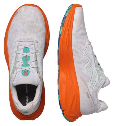 Chaussures Running Salomon Aero Glide 2 Blanc/Orange Homme